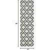 SAFAVIEH Hudson Shag Collection Area Rug – 6′ x 9′, Grey & Ivory, Moroccan Design, Non-Shedding & Easy Care, 2-inch Thick Ideal for High Traffic Areas in Living Room, Bedroom (SGH284B)(Ivory/Steel Blue)