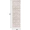 SAFAVIEH Hudson Shag Collection Area Rug – 6′ x 9′, Grey & Ivory, Moroccan Design, Non-Shedding & Easy Care, 2-inch Thick Ideal for High Traffic Areas in Living Room, Bedroom (SGH284B)(Multi Ivory/Beige)