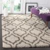 SAFAVIEH Hudson Shag Collection Area Rug – 6′ x 9′, Grey & Ivory, Moroccan Design, Non-Shedding & Easy Care, 2-inch Thick Ideal for High Traffic Areas in Living Room, Bedroom (SGH284B)(Navy/Ivory)