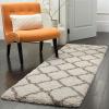 SAFAVIEH Hudson Shag Collection Area Rug – 8′ x 10′, Slate Blue & Ivory, Moroccan Trellis Design, Non-Shedding & Easy Care, 2-inch Thick Ideal for High Traffic Areas in Living Room, Bedroom (SGH283L)(Beige/Ivory)