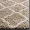 SAFAVIEH Hudson Shag Collection Area Rug – 8′ x 10′, Slate Blue & Ivory, Moroccan Trellis Design, Non-Shedding & Easy Care, 2-inch Thick Ideal for High Traffic Areas in Living Room, Bedroom (SGH283L)(Beige / Ivory)