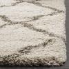 SAFAVIEH Hudson Shag Collection Area Rug – 8′ x 10′, Slate Blue & Ivory, Moroccan Trellis Design, Non-Shedding & Easy Care, 2-inch Thick Ideal for High Traffic Areas in Living Room, Bedroom (SGH283L)(Ivory/Grey)