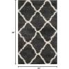 SAFAVIEH Hudson Shag Collection Area Rug – 8′ x 10′, Slate Blue & Ivory, Moroccan Trellis Design, Non-Shedding & Easy Care, 2-inch Thick Ideal for High Traffic Areas in Living Room, Bedroom (SGH283L)(Dark Grey/Ivory)