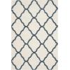 SAFAVIEH Hudson Shag Collection Area Rug – 8′ x 10′, Slate Blue & Ivory, Moroccan Trellis Design, Non-Shedding & Easy Care, 2-inch Thick Ideal for High Traffic Areas in Living Room, Bedroom (SGH283L)(Ivory/Steel Blue)