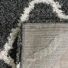 SAFAVIEH Hudson Shag Collection Area Rug – 8′ x 10′, Slate Blue & Ivory, Moroccan Trellis Design, Non-Shedding & Easy Care, 2-inch Thick Ideal for High Traffic Areas in Living Room, Bedroom (SGH283L)(Dark Grey/Ivory)