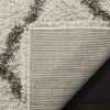 SAFAVIEH Hudson Shag Collection Area Rug – 8′ x 10′, Slate Blue & Ivory, Moroccan Trellis Design, Non-Shedding & Easy Care, 2-inch Thick Ideal for High Traffic Areas in Living Room, Bedroom (SGH283L)(Ivory/Grey)