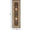 SAFAVIEH Lyndhurst Collection Area Rug – 5’3″ x 7’6″, Black & Ivory, Traditional Oriental Design, Non-Shedding & Easy Care, Ideal for High Traffic Areas in Living Room, Bedroom (LNH213A)(Black/Ivory)