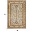 SAFAVIEH Lyndhurst Collection Area Rug – 5’3″ x 7’6″, Red & Black, Traditional Oriental Design, Non-Shedding & Easy Care, Ideal for High Traffic Areas in Living Room, Bedroom (LNH214A)(Grey/Beige)