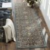 SAFAVIEH Lyndhurst Collection Area Rug – 8′ x 10′, Cream & Beige, Traditional Oriental Design, Non-Shedding & Easy Care, Ideal for High Traffic Areas in Living Room, Bedroom (LNH338B)(Anthracite/Teal)