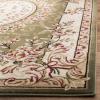 SAFAVIEH Lyndhurst Collection Area Rug – 8′ x 11′, Red & Ivory, Traditional European Medallion Design, Non-Shedding & Easy Care, Ideal for High Traffic Areas in Living Room, Bedroom (LNH328C)(Sage/Ivory)