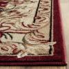 SAFAVIEH Lyndhurst Collection Area Rug – 8′ x 11′, Red & Ivory, Traditional European Medallion Design, Non-Shedding & Easy Care, Ideal for High Traffic Areas in Living Room, Bedroom (LNH328C)(Red/Ivory)