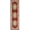 SAFAVIEH Lyndhurst Collection Area Rug – 8′ x 11′, Red & Ivory, Traditional European Medallion Design, Non-Shedding & Easy Care, Ideal for High Traffic Areas in Living Room, Bedroom (LNH328C)(Red/Ivory)