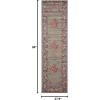 SAFAVIEH Madison Collection Area Rug – 5’1″ x 7’6″, Light Blue & Orange, Boho Chic Medallion Design, Non-Shedding & Easy Care, Ideal for High Traffic Areas in Living Room, Bedroom (MAD133A)(Light Grey/Fuchsia)