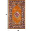SAFAVIEH Madison Collection Area Rug – 5’1″ x 7’6″, Light Blue & Orange, Boho Chic Medallion Design, Non-Shedding & Easy Care, Ideal for High Traffic Areas in Living Room, Bedroom (MAD133A)(Orange/Fuchsia)