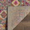 SAFAVIEH Madison Collection Area Rug – 5’1″ x 7’6″, Light Blue & Orange, Boho Chic Medallion Design, Non-Shedding & Easy Care, Ideal for High Traffic Areas in Living Room, Bedroom (MAD133A)(Light Grey/Fuchsia)