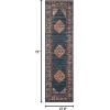 SAFAVIEH Madison Collection Area Rug – 5’1″ x 7’6″, Light Blue & Orange, Boho Chic Medallion Design, Non-Shedding & Easy Care, Ideal for High Traffic Areas in Living Room, Bedroom (MAD133A)(Blue/Fuchsia)