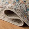 SAFAVIEH Madison Collection Area Rug – 5’3″ x 7’6″, Cream & Blue, Boho Distressed Medallion Design, Non-Shedding & Easy Care, Ideal for High Traffic Areas in Living Room, Bedroom (MAD474B)(Grey/Gold)