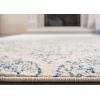 SAFAVIEH Madison Collection Area Rug – 5’3″ x 7’6″, Creme & Yellow, Glam Ogee Trellis Distressed Design, Non-Shedding & Easy Care, Ideal for High Traffic Areas in Living Room, Bedroom (MAD604C)(Cream/Turquoise)