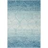 SAFAVIEH Madison Collection Area Rug – 5’3″ x 7’6″, Creme & Yellow, Glam Ogee Trellis Distressed Design, Non-Shedding & Easy Care, Ideal for High Traffic Areas in Living Room, Bedroom (MAD604C)(Blue/Turquoise)