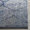 SAFAVIEH Madison Collection Area Rug – 5’3″ x 7’6″, Creme & Yellow, Glam Ogee Trellis Distressed Design, Non-Shedding & Easy Care, Ideal for High Traffic Areas in Living Room, Bedroom (MAD604C)(Navy/Silver)