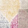 SAFAVIEH Madison Collection Area Rug – 5’3″ x 7’6″, Creme & Yellow, Glam Ogee Trellis Distressed Design, Non-Shedding & Easy Care, Ideal for High Traffic Areas in Living Room, Bedroom (MAD604C)(Creme/Yellow)