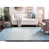 SAFAVIEH Madison Collection Area Rug – 5’3″ x 7’6″, Creme & Yellow, Glam Ogee Trellis Distressed Design, Non-Shedding & Easy Care, Ideal for High Traffic Areas in Living Room, Bedroom (MAD604C)(Blue/Turquoise)