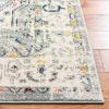 SAFAVIEH Madison Collection Area Rug – 5’3″ x 7’6″, Orange & Ivory, Boho Chic Medallion Distressed Design, Non-Shedding & Easy Care, Ideal for High Traffic Areas in Living Room, Bedroom (MAD468P)(Grey/Ivory)