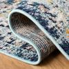 SAFAVIEH Madison Collection Area Rug – 5’3″ x 7’6″, Orange & Ivory, Boho Chic Medallion Distressed Design, Non-Shedding & Easy Care, Ideal for High Traffic Areas in Living Room, Bedroom (MAD468P)(Dark Blue/Light Blue)