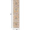 SAFAVIEH Madison Collection Area Rug – 5’3″ x 7’6″, Orange & Ivory, Boho Chic Medallion Distressed Design, Non-Shedding & Easy Care, Ideal for High Traffic Areas in Living Room, Bedroom (MAD468P)(Orange/Ivory)