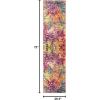 SAFAVIEH Madison Collection Area Rug – 6′ x 9′, Grey & Red, Boho Abstract Distressed Design, Non-Shedding & Easy Care, Ideal for High Traffic Areas in Living Room, Bedroom (MAD425R)(Fuchsia/Gold)