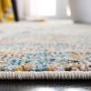 SAFAVIEH Madison Collection Area Rug – 6′ x 9′, Grey & Red, Boho Abstract Distressed Design, Non-Shedding & Easy Care, Ideal for High Traffic Areas in Living Room, Bedroom (MAD425R)(Grey/Gold)