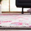 SAFAVIEH Madison Collection Area Rug – 6′ x 9′, Grey & Red, Boho Abstract Distressed Design, Non-Shedding & Easy Care, Ideal for High Traffic Areas in Living Room, Bedroom (MAD425R)(Grey/Red)