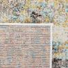 SAFAVIEH Madison Collection Area Rug – 6′ x 9′, Grey & Red, Boho Abstract Distressed Design, Non-Shedding & Easy Care, Ideal for High Traffic Areas in Living Room, Bedroom (MAD425R)(Grey/Gold)