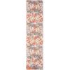 SAFAVIEH Madison Collection Area Rug – 6′ x 9′, Grey & Red, Boho Abstract Distressed Design, Non-Shedding & Easy Care, Ideal for High Traffic Areas in Living Room, Bedroom (MAD425R)(Grey/Orange)