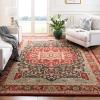 SAFAVIEH Mahal Collection Area Rug – 8′ x 10′, Natural & Navy, Traditional Oriental Design, Non-Shedding & Easy Care, Ideal for High Traffic Areas in Living Room, Bedroom (MAH625B)(Natural/Navy)