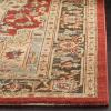 SAFAVIEH Mahal Collection Area Rug – 8′ x 10′, Natural & Navy, Traditional Oriental Design, Non-Shedding & Easy Care, Ideal for High Traffic Areas in Living Room, Bedroom (MAH625B)(Natural/Navy)