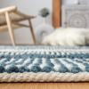 SAFAVIEH Natura Collection Accent Rug – 4′ x 6′, Grey & Ivory, Handmade Moroccan Boho Tribal Wool & Cotton, Ideal for High Traffic Areas in Entryway, Living Room, Bedroom (NAT102A)(Dark Green/Ivory)