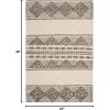 SAFAVIEH Natura Collection Accent Rug – 4′ x 6′, Grey & Ivory, Handmade Moroccan Boho Tribal Wool & Cotton, Ideal for High Traffic Areas in Entryway, Living Room, Bedroom (NAT102A)(Grey/Ivory)