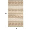 SAFAVIEH Natura Collection Accent Rug – 4′ x 6′, Grey & Ivory, Handmade Moroccan Boho Tribal Wool & Cotton, Ideal for High Traffic Areas in Entryway, Living Room, Bedroom (NAT102A)(Beige/Ivory)