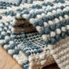 SAFAVIEH Natura Collection Accent Rug – 4′ x 6′, Grey & Ivory, Handmade Moroccan Boho Tribal Wool & Cotton, Ideal for High Traffic Areas in Entryway, Living Room, Bedroom (NAT102A)(Dark Green/Ivory)