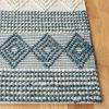 SAFAVIEH Natura Collection Accent Rug – 4′ x 6′, Grey & Ivory, Handmade Moroccan Boho Tribal Wool & Cotton, Ideal for High Traffic Areas in Entryway, Living Room, Bedroom (NAT102A)(Dark Green/Ivory)