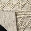 SAFAVIEH Natura Collection Accent Rug – 4′ x 6′, Grey & Ivory, Handmade Moroccan Boho Tribal Wool & Cotton, Ideal for High Traffic Areas in Entryway, Living Room, Bedroom (NAT102A)(Ivory)