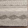 SAFAVIEH Natura Collection Accent Rug – 4′ x 6′, Grey & Ivory, Handmade Moroccan Boho Tribal Wool & Cotton, Ideal for High Traffic Areas in Entryway, Living Room, Bedroom (NAT102A)(Grey/Ivory)
