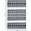 SAFAVIEH Natura Collection Accent Rug – 4′ x 6′, Grey & Ivory, Handmade Moroccan Boho Tribal Wool & Cotton, Ideal for High Traffic Areas in Entryway, Living Room, Bedroom (NAT102A)(Navy/Ivory)