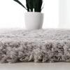 SAFAVIEH Polar Shag Collection Area Rug – 5’1″ x 7’6″, Light Turquoise, Solid Glam Design, Non-Shedding & Easy Care, 3-inch Thick Ideal for High Traffic Areas in Living Room, Bedroom (PSG800T)(Silver)