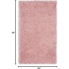 SAFAVIEH Polar Shag Collection Area Rug – 5’1″ x 7’6″, Light Turquoise, Solid Glam Design, Non-Shedding & Easy Care, 3-inch Thick Ideal for High Traffic Areas in Living Room, Bedroom (PSG800T)(Light Pink)