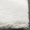 SAFAVIEH Polar Shag Collection Area Rug – 5’1″ x 7’6″, Light Turquoise, Solid Glam Design, Non-Shedding & Easy Care, 3-inch Thick Ideal for High Traffic Areas in Living Room, Bedroom (PSG800T)(White)