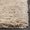 SAFAVIEH Polar Shag Collection Area Rug – 5’1″ x 7’6″, Light Turquoise, Solid Glam Design, Non-Shedding & Easy Care, 3-inch Thick Ideal for High Traffic Areas in Living Room, Bedroom (PSG800T)(Light Beige)
