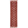 SAFAVIEH Pro Luxe Shag Collection Area Rug – 5′ x 8′, Blue & Creme, Moroccan Boho Tassel Design, Non-Shedding & Easy Care, 2.4-inch Thick Ideal for High Traffic Areas in Living Room, Bedroom (PLX432L)(Rust/Creme)