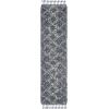 SAFAVIEH Pro Luxe Shag Collection Area Rug – 5′ x 8′, Blue & Creme, Moroccan Boho Tassel Design, Non-Shedding & Easy Care, 2.4-inch Thick Ideal for High Traffic Areas in Living Room, Bedroom (PLX432L)(Blue/Creme)